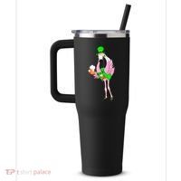 St. Patrick's Day Flamingo 40oz Vacuum Insulated Stainless Steel Travel Tumbler thumb 2