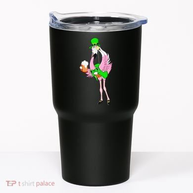 St. Patrick's Day Flamingo Tumbler