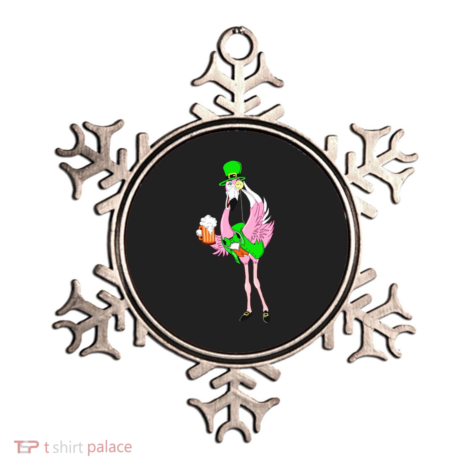 St. Patrick's Day Flamingo Ornament
