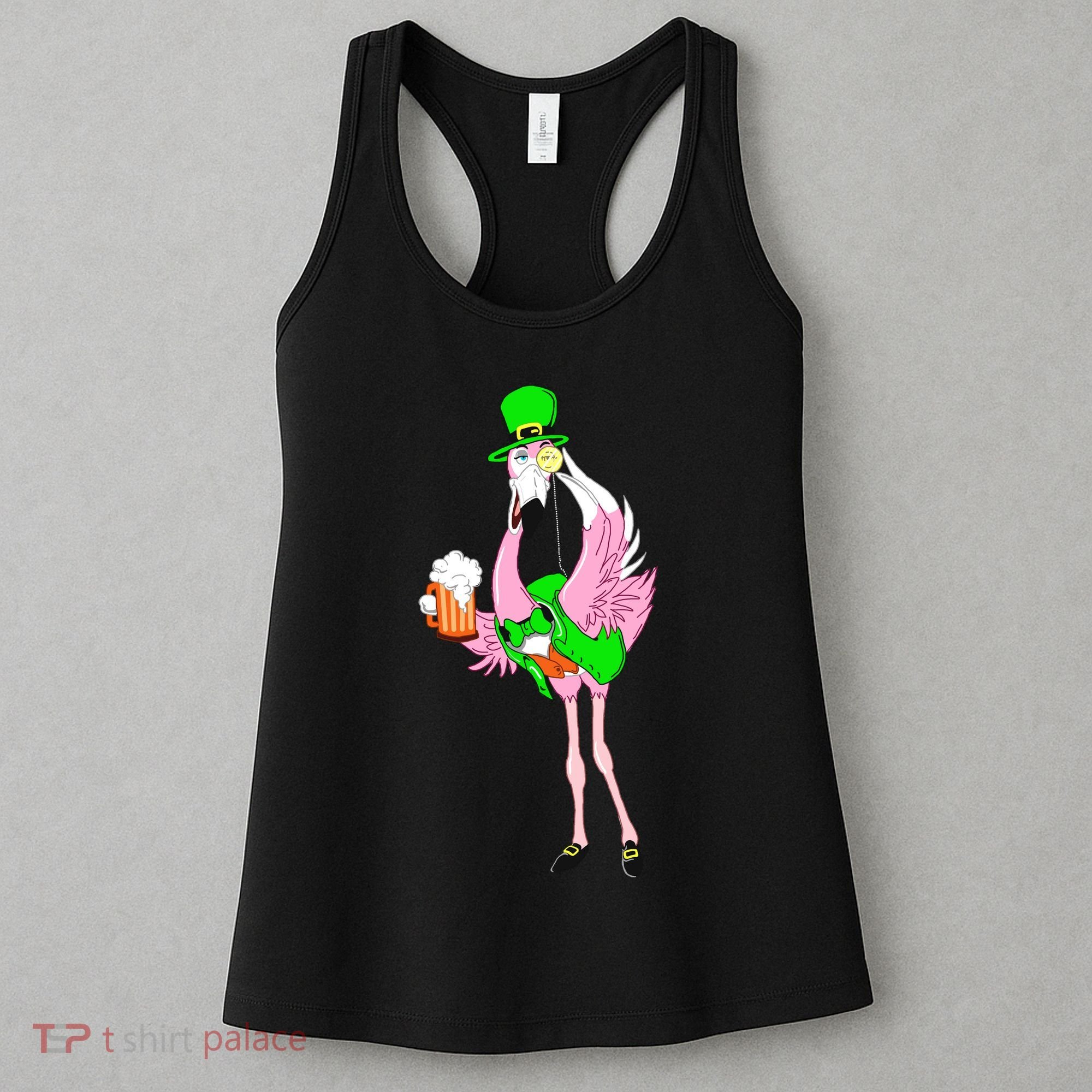 St. Patrick's Day Flamingo Women's Tank Top