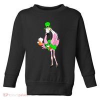 St. Patrick's Day Flamingo Toddler Sweatshirt thumb 0