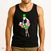St. Patrick's Day Flamingo Tank Top thumb 3