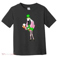 St. Patrick's Day Flamingo Toddler T-Shirt thumb 0