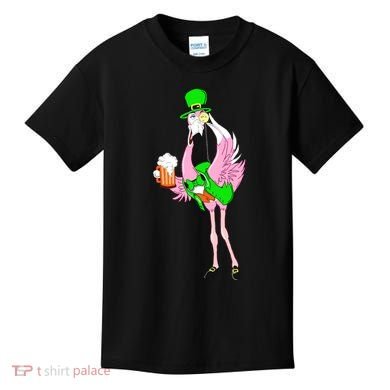 St. Patrick's Day Flamingo Kids T-Shirt