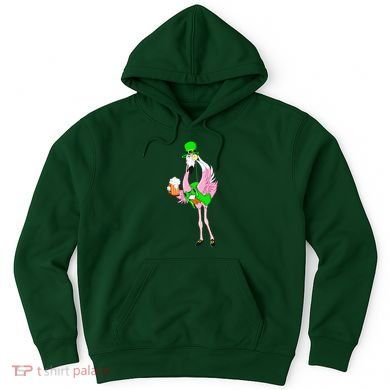 St. Patrick's Day Flamingo Hoodie