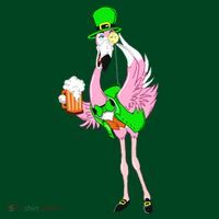 St. Patrick's Day Flamingo Apron thumb 3