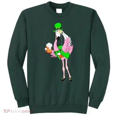 St. Patrick's Day Flamingo Sweatshirt