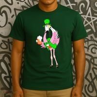St. Patrick's Day Flamingo T-Shirt thumb 3