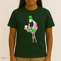 St. Patrick's Day Flamingo T-Shirt thumb 4