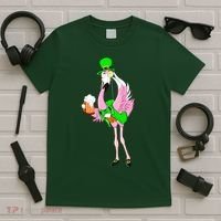St. Patrick's Day Flamingo T-Shirt thumb 5