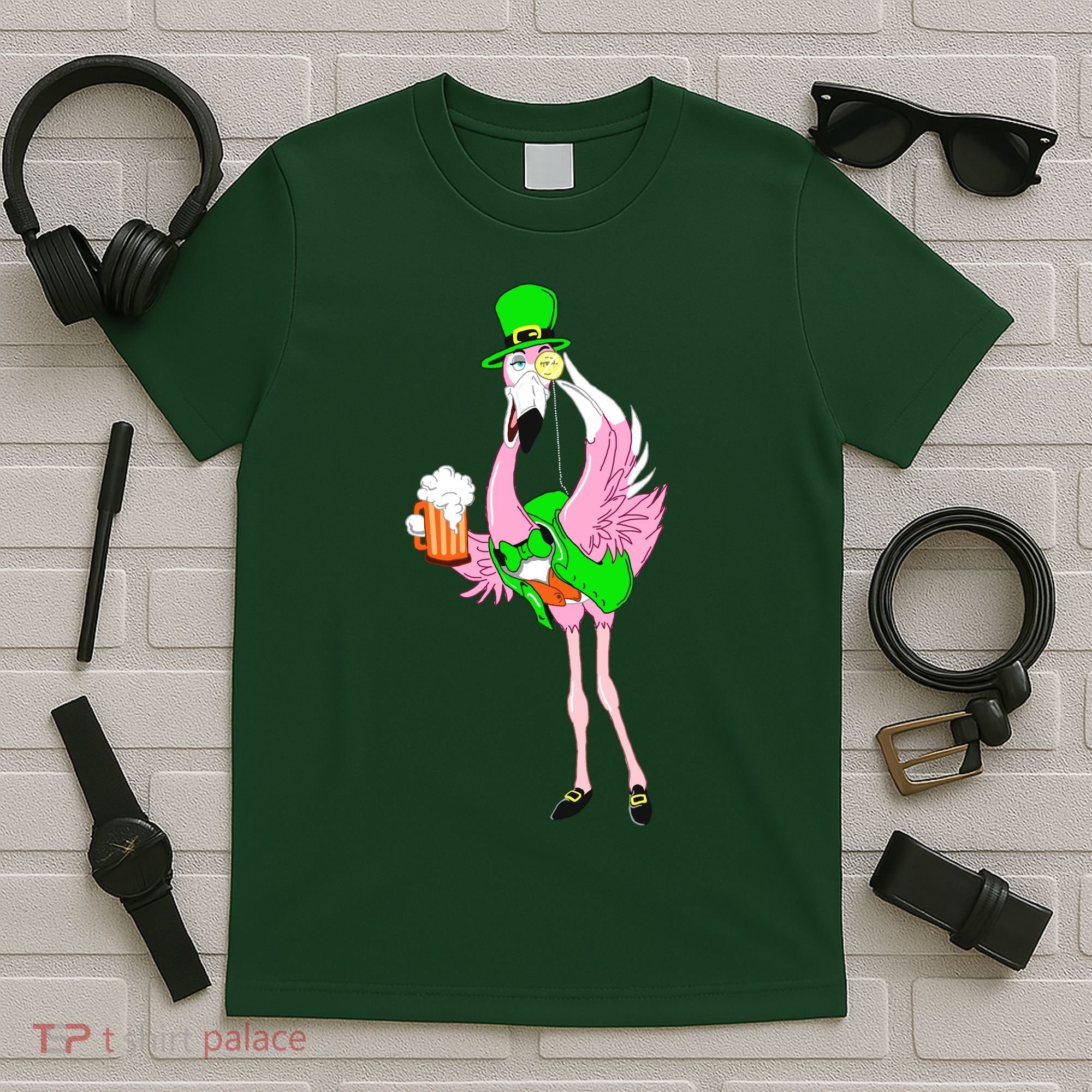 St. Patrick's Day Flamingo T-Shirt