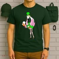 St. Patrick's Day Flamingo T-Shirt thumb 6