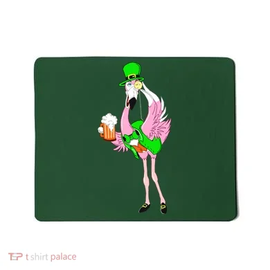 St. Patrick's Day Flamingo Mousepad