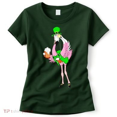 St. Patrick's Day Flamingo Women's T-Shirt