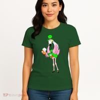 St. Patrick's Day Flamingo Women's T-Shirt thumb 4
