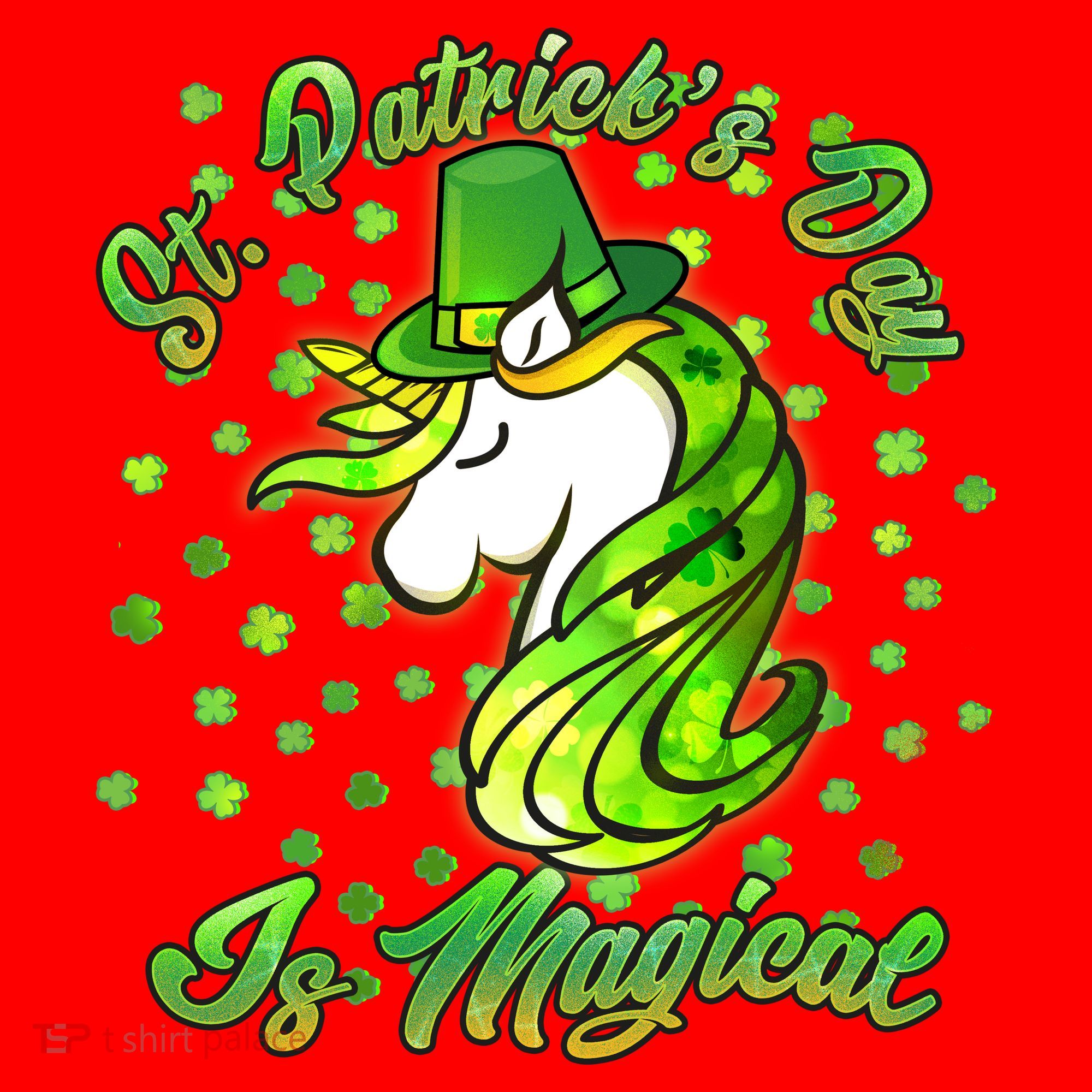 St. Patrick's Day Is Magical Santa Hat
