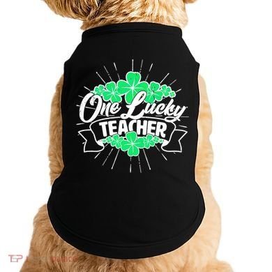 St. Patrick's Day One Lucky Teacher Doggie Tank