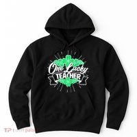 St. Patrick's Day One Lucky Teacher Hoodie thumb 0