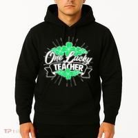 St. Patrick's Day One Lucky Teacher Hoodie thumb 2