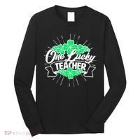 St. Patrick's Day One Lucky Teacher Long Sleeve Shirt thumb 0