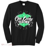 St. Patrick's Day One Lucky Teacher Sweatshirt thumb 0