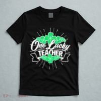 St. Patrick's Day One Lucky Teacher T-Shirt thumb 5