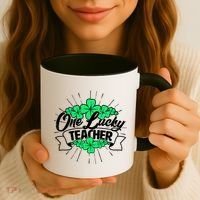 St. Patrick's Day One Lucky Teacher Coffee Mug thumb 3