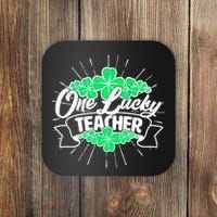 St. Patrick's Day One Lucky Teacher Coaster thumb 0
