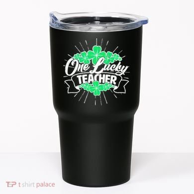 St. Patrick's Day One Lucky Teacher Tumbler