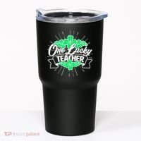 St. Patrick's Day One Lucky Teacher Tumbler thumb 0