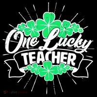 St. Patrick's Day One Lucky Teacher Ornament thumb 1