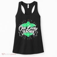 St. Patrick's Day One Lucky Teacher Women's Tank Top thumb 0