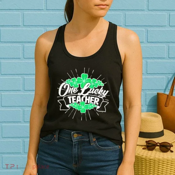 St. Patrick's Day One Lucky Teacher Women's Tank Top