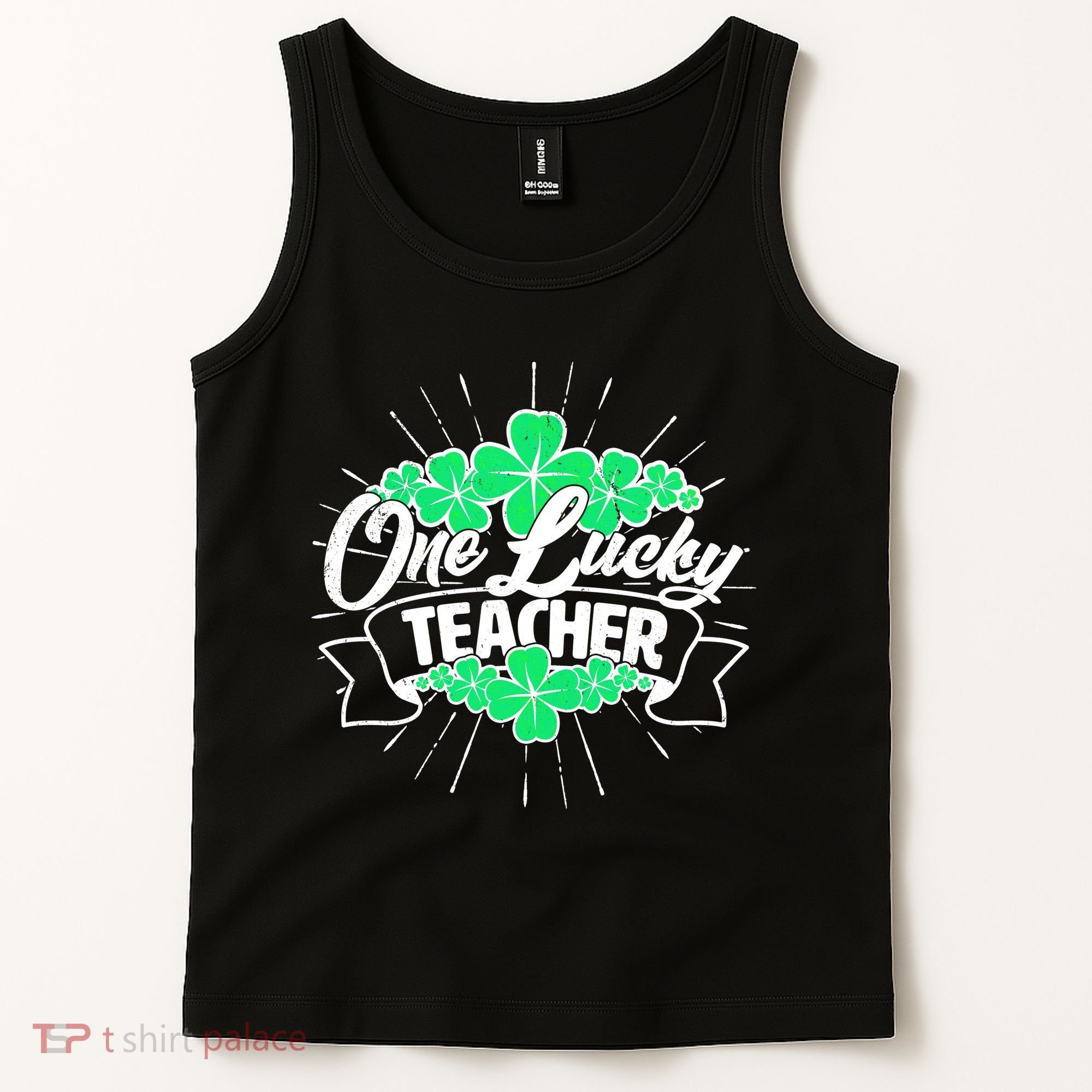 St. Patrick's Day One Lucky Teacher Tank Top