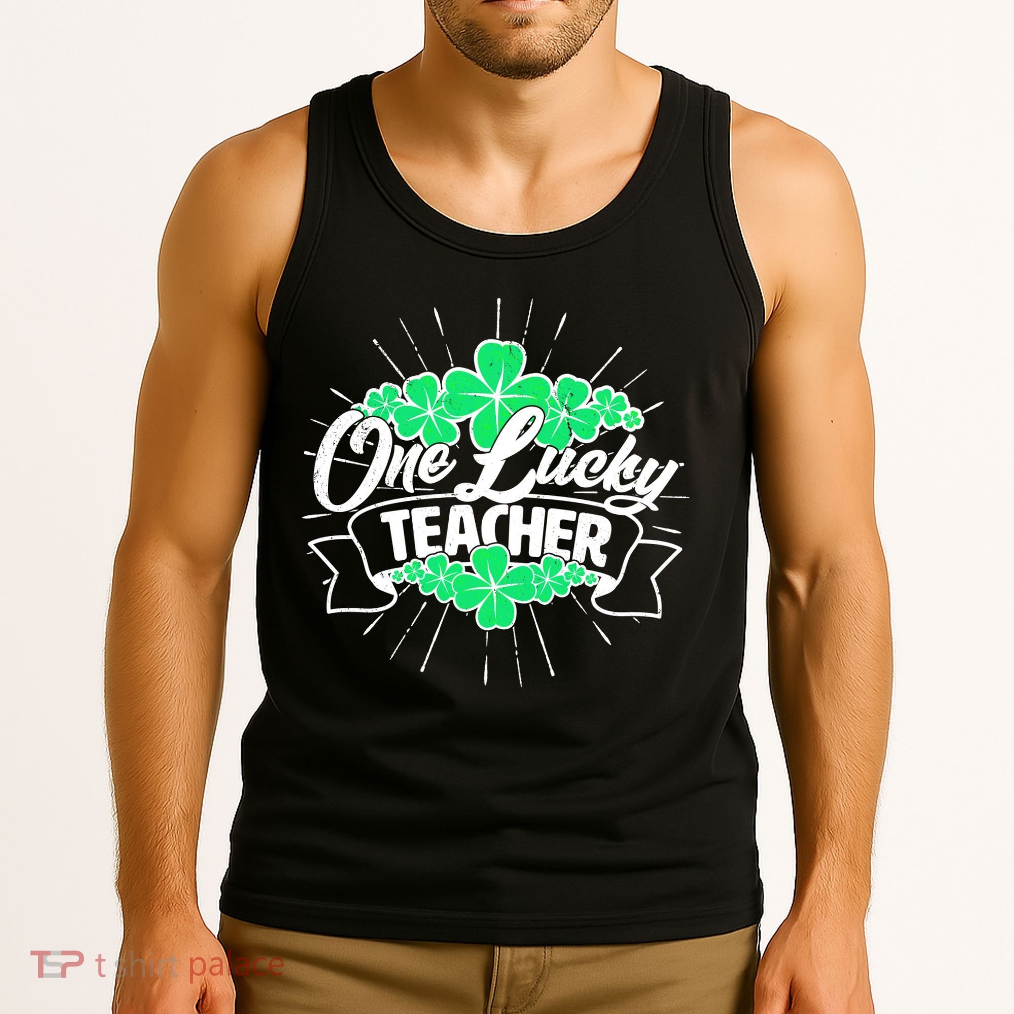 St. Patrick's Day One Lucky Teacher Tank Top