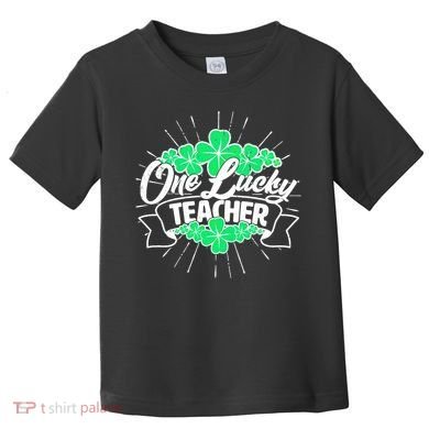 St. Patrick's Day One Lucky Teacher Toddler T-Shirt
