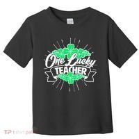 St. Patrick's Day One Lucky Teacher Toddler T-Shirt thumb 0