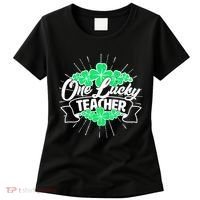 St. Patrick's Day One Lucky Teacher Women's T-Shirt thumb 0
