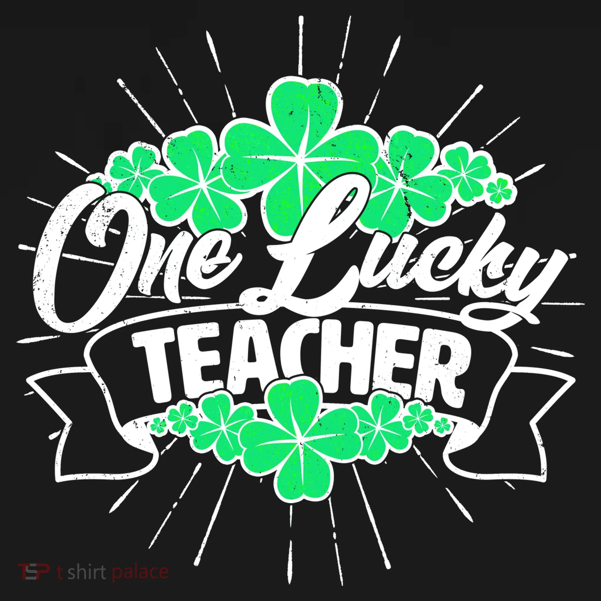 St. Patrick's Day One Lucky Teacher Kids Long Sleeve Shirt