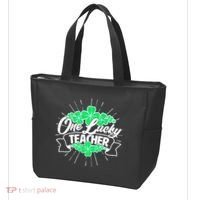 St. Patrick's Day One Lucky Teacher Tote Bag thumb 3