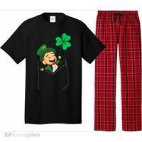 St. Patrick's Day Pocket Leprechaun Clover Pajama Set thumb 0