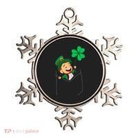 St. Patrick's Day Pocket Leprechaun Clover Ornament thumb 0