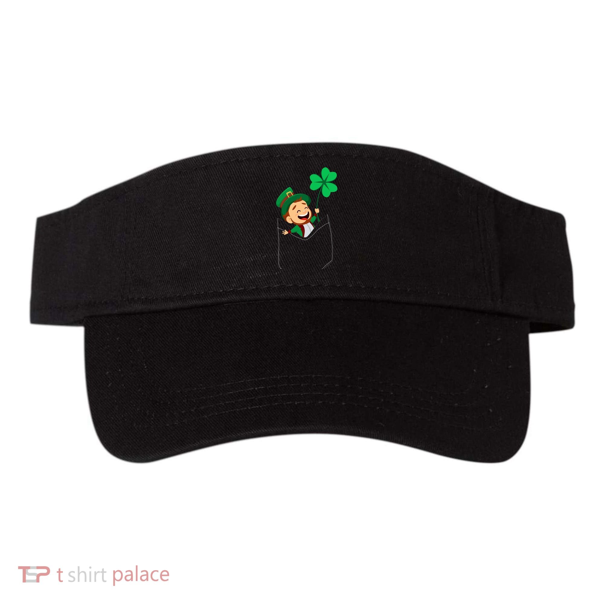 St. Patrick's Day Pocket Leprechaun Clover Visor