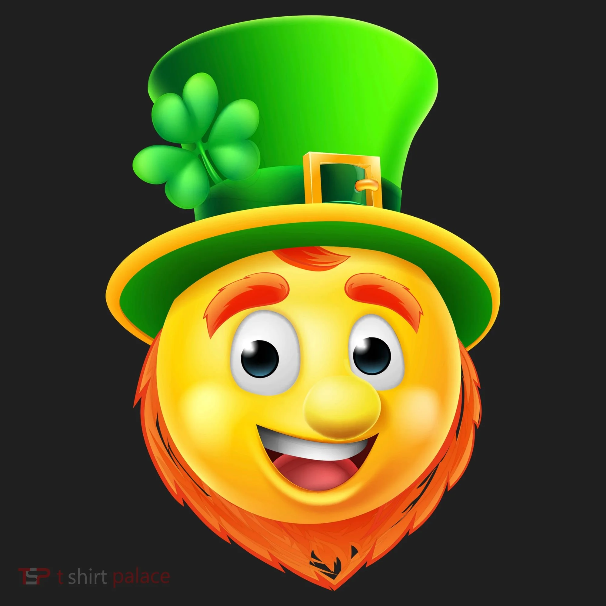 St. Patrick's Day Shamrock Leprechaun Emoji Smiley Hat
