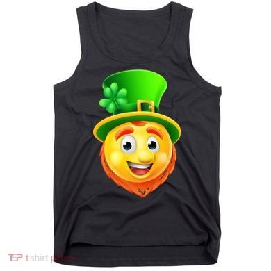 St. Patrick's Day Shamrock Leprechaun Emoji Smiley Tank Top