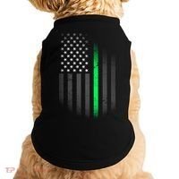 St. Patrick's Day Thin Green Line Flag Doggie Tank thumb 0