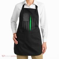 St. Patrick's Day Thin Green Line Flag Apron thumb 2