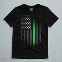 St. Patrick's Day Thin Green Line Flag T-Shirt thumb 5