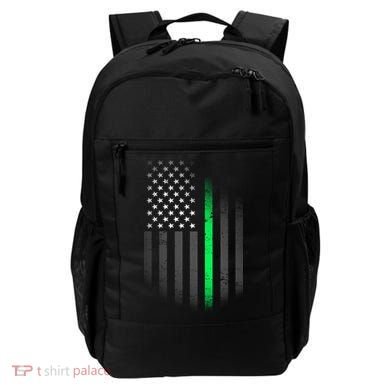 St. Patrick's Day Thin Green Line Flag Backpack