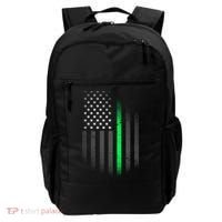 St. Patrick's Day Thin Green Line Flag Backpack thumb 0
